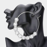 Shamballa Ball Hoop Earrings - Madeline Love - Flyclothing LLC