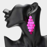 Sequin Chandelier Dangle Earrings - Madeline Love - Flyclothing LLC