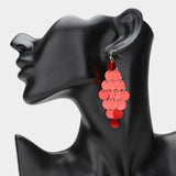 Sequin Chandelier Dangle Earrings - Madeline Love - Flyclothing LLC