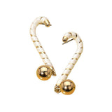 Ball Drop Christmas Candy Cane Earrings - Madeline Love - Flyclothing LLC