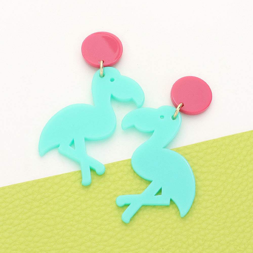 Toucan Resin Post Earrings - Madeline Love - Flyclothing LLC