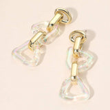 Chunky Geometric Link Drop Statement Earrings - Madeline Love - Flyclothing LLC