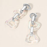 Chunky Geometric Link Drop Statement Earrings - Madeline Love - Flyclothing LLC