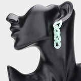 Paint Splash Resin Link Dangle Earrings - Madeline Love - Flyclothing LLC