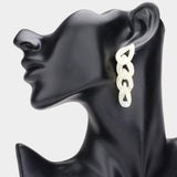 Paint Splash Resin Link Dangle Earrings - Madeline Love - Flyclothing LLC