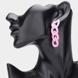 Paint Splash Resin Link Dangle Earrings - Madeline Love - Flyclothing LLC