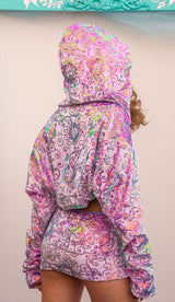 J-Valentine FE205 - Sequin Velvet Skirt - J. Valentine - Flyclothing LLC