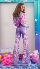 J-Valentine FE206 - Mixed Metals Sequin Bell Bottom - J. Valentine