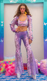 J-Valentine FE206 - Mixed Metals Sequin Bell Bottom - J. Valentine - Flyclothing LLC