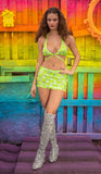 J-Valentine FE209 - Eyelash Sequin Skirt - J. Valentine