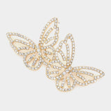 Stone Paved Butterfly Earrings - Madeline Love - Flyclothing LLC