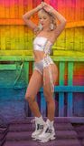 J-Valentine FE227 - Lace-Up Tube Top - J. Valentine - Flyclothing LLC