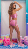 J-Valentine FE227 - Lace-Up Tube Top - J. Valentine - Flyclothing LLC