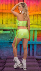 J-Valentine FE227 - Lace-Up Tube Top - J. Valentine