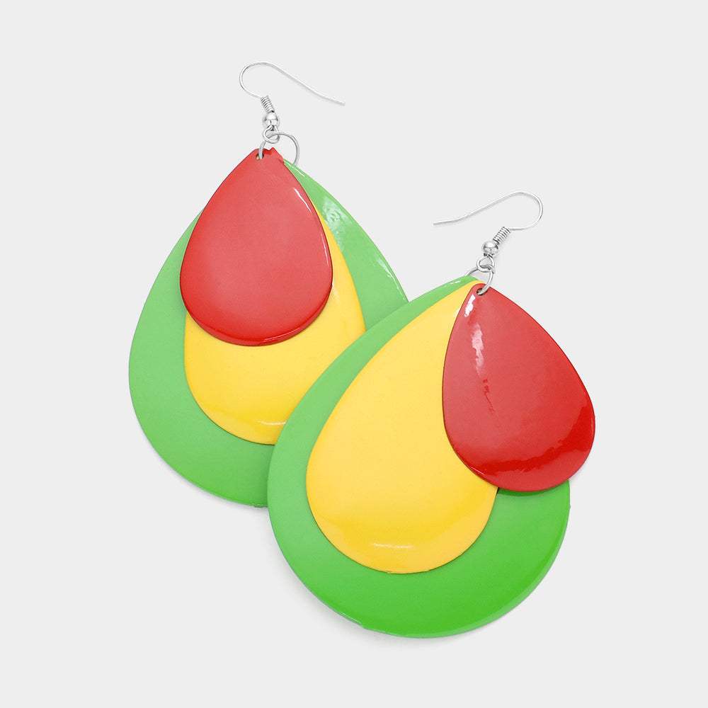 Triple teardrop earrings - Madeline Love - Flyclothing LLC