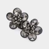 Glass Stone Flower Earrings - Madeline Love - Flyclothing LLC