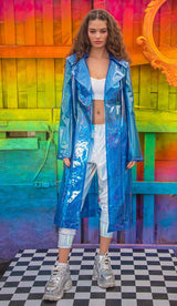 J-Valentine FE240 - Rubberized Vinyl Trench Coat - J. Valentine - Flyclothing LLC