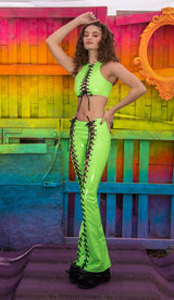 J-Valentine FE254 - Lace-Up Top - J. Valentine - Flyclothing LLC