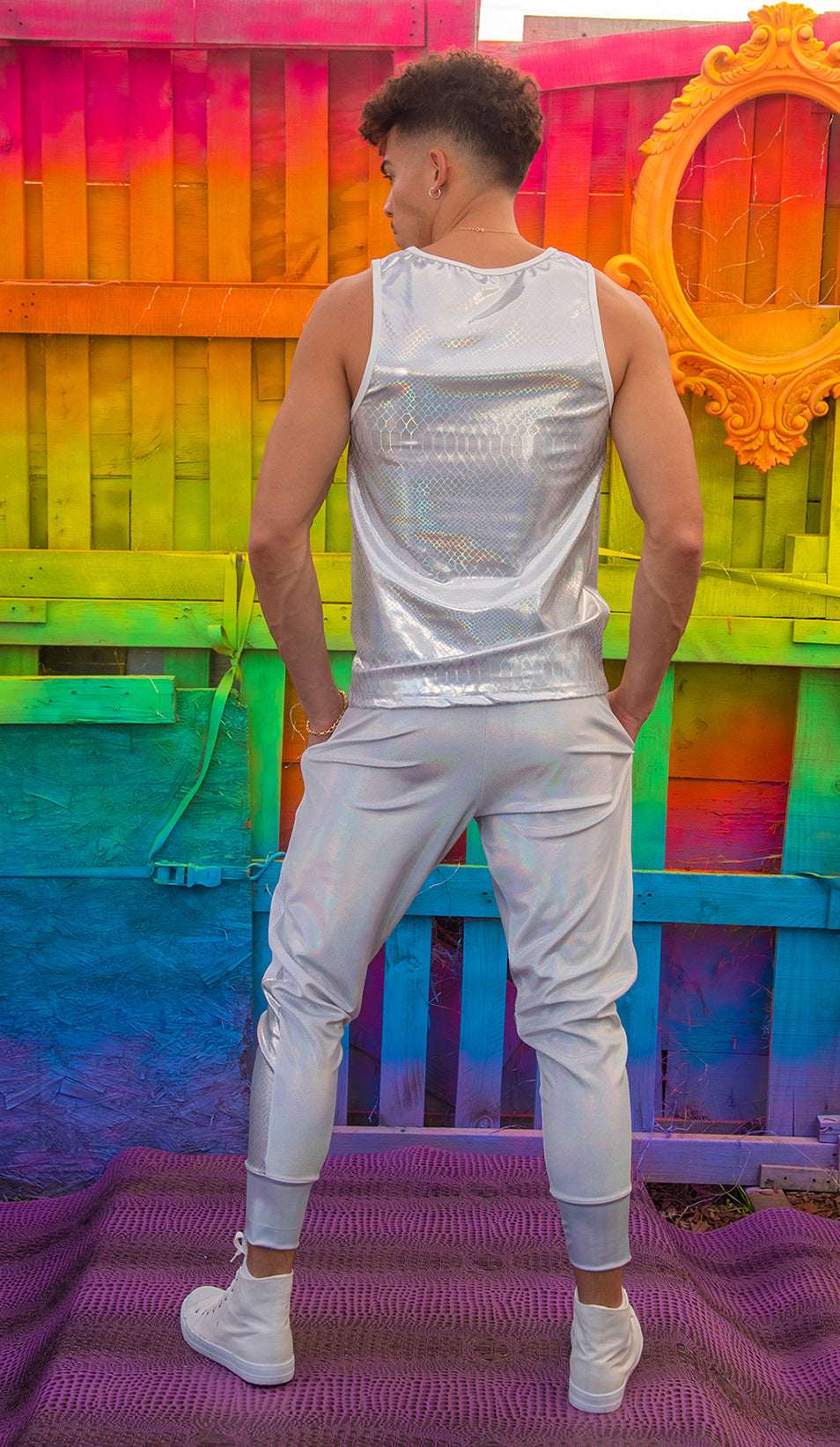 J. Valentine Unisex Metallic Basic Tank FE262 - J. Valentine - Flyclothing LLC