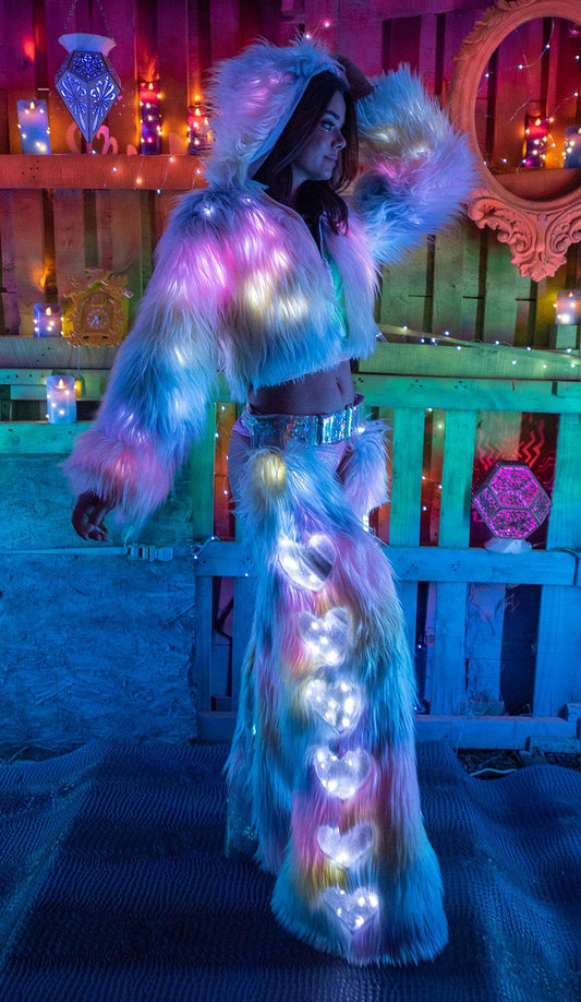 J-Valentine FE284 - Light-Up Cropped Hoodie - J. Valentine