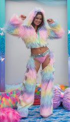 J-Valentine FE284 - Light-Up Cropped Hoodie - J. Valentine