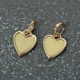 Heart Charm Drop Huggie Earrings - Madeline Love - Flyclothing LLC