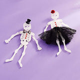 Halloween Mr Mrs Skeleton Dangle Earrings - Madeline Love - Flyclothing LLC