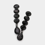 Oval Teardrop Crystal Drop Earrings - Madeline Love - Flyclothing LLC