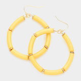 Resin Open Circle Dangle Earrings - Madeline Love - Flyclothing LLC