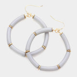 Resin Open Circle Dangle Earrings - Madeline Love - Flyclothing LLC