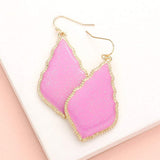 Glittered Petal Dangle Earrings - Madeline Love - Flyclothing LLC