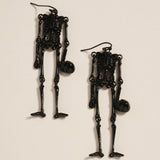 Head Off Halloween Skeleton Dangle Earrings