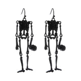 Head Off Halloween Skeleton Dangle Earrings