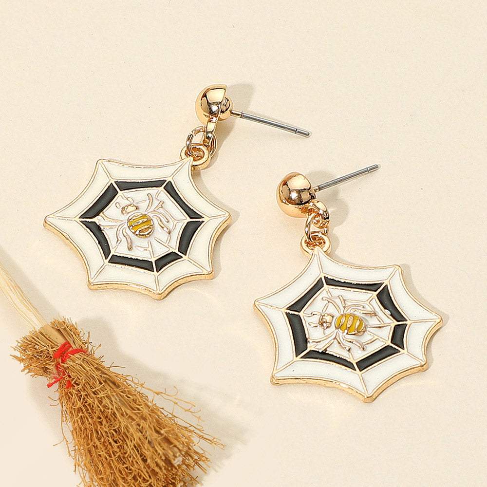 Spider Web Dangle Earrings - Madeline Love - Flyclothing LLC