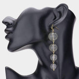 Colored Lucite Ball Link Dangle Earrings - Madeline Love - Flyclothing LLC
