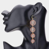 Colored Lucite Ball Link Dangle Earrings - Madeline Love - Flyclothing LLC