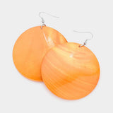 Shell Circle Dangle Earrings - Madeline Love - Flyclothing LLC