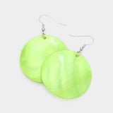Shell Circle Dangle Earrings - Madeline Love - Flyclothing LLC