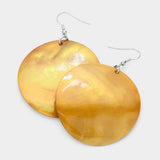 Shell Circle Dangle Earrings - Madeline Love - Flyclothing LLC