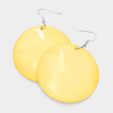 Shell Circle Dangle Earrings - Madeline Love - Flyclothing LLC