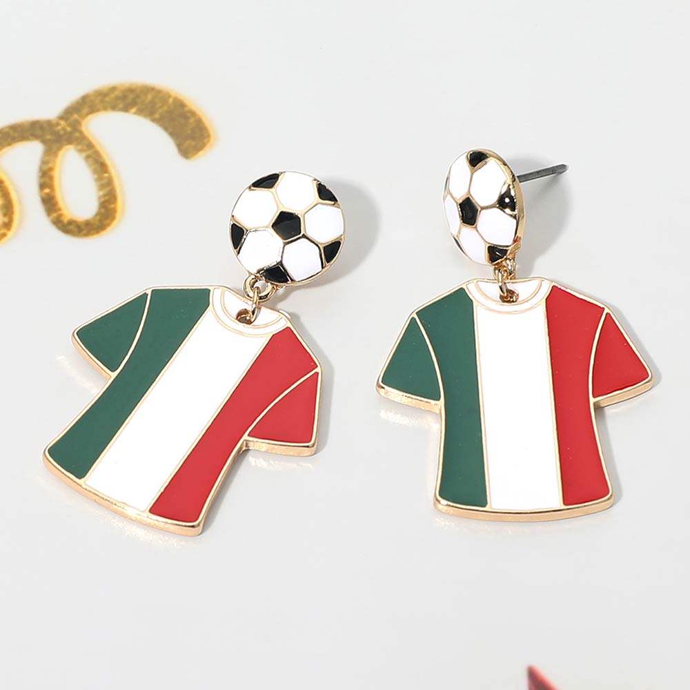 Italy Soccer Jersey Drop Earrings - Madeline Love - Flyclothing LLC