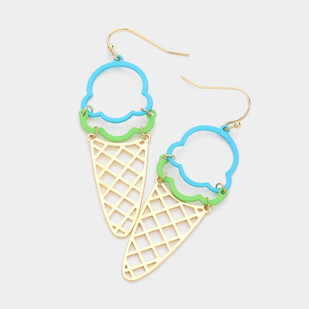 Ice Cream Dangle Earrings - Madeline Love - Flyclothing LLC