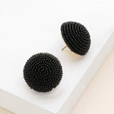 Seed Beaded Dome Earrings - Madeline Love - Flyclothing LLC