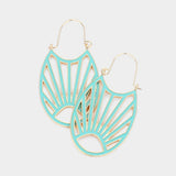 Abstract Enamel Metal Earrings - Madeline Love - Flyclothing LLC