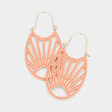 Abstract Enamel Metal Earrings - Madeline Love - Flyclothing LLC