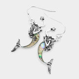 Abalone Mermaid Dangle Earrings - Madeline Love - Flyclothing LLC