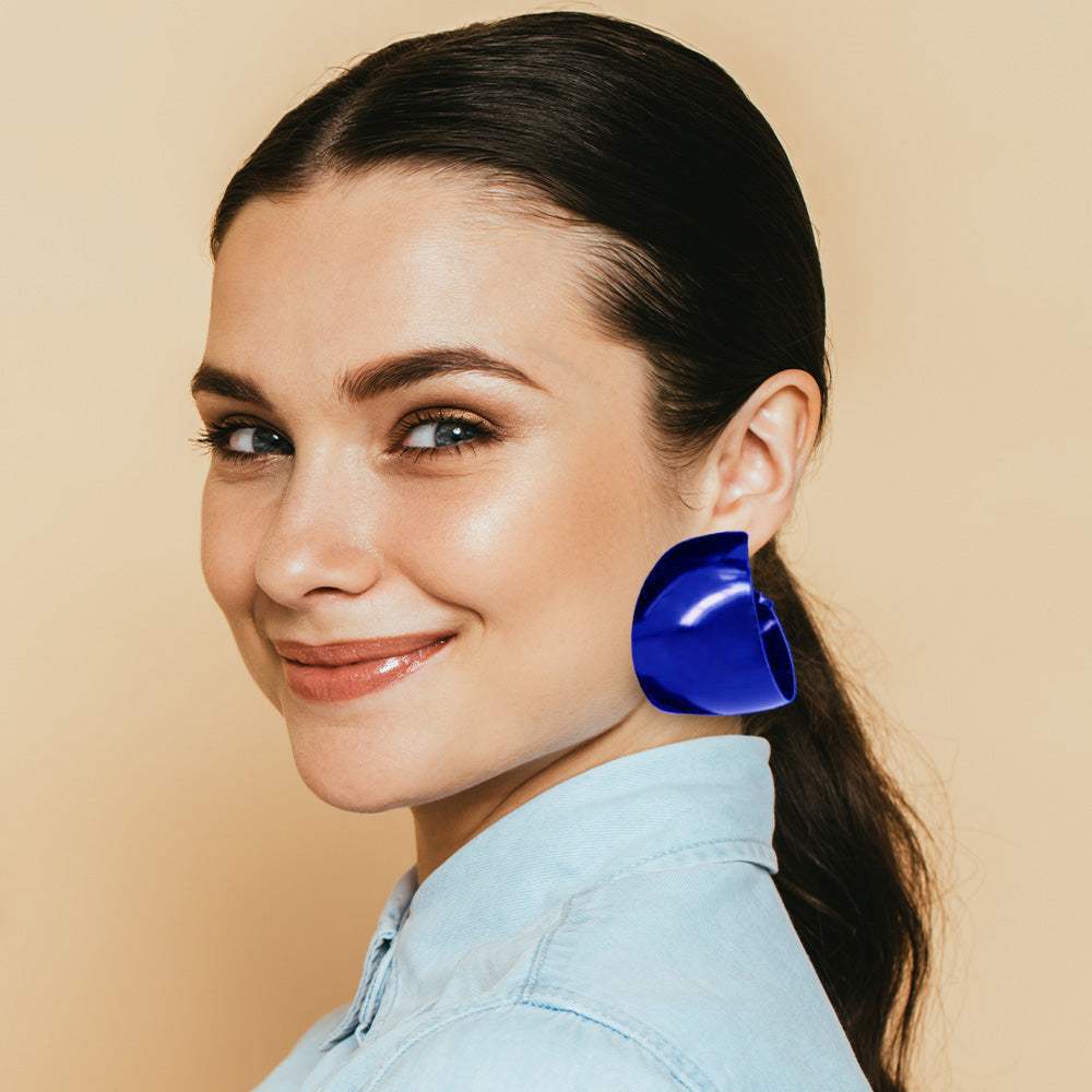 Bold Metal Hoop Earrings - Madeline Love - Flyclothing LLC