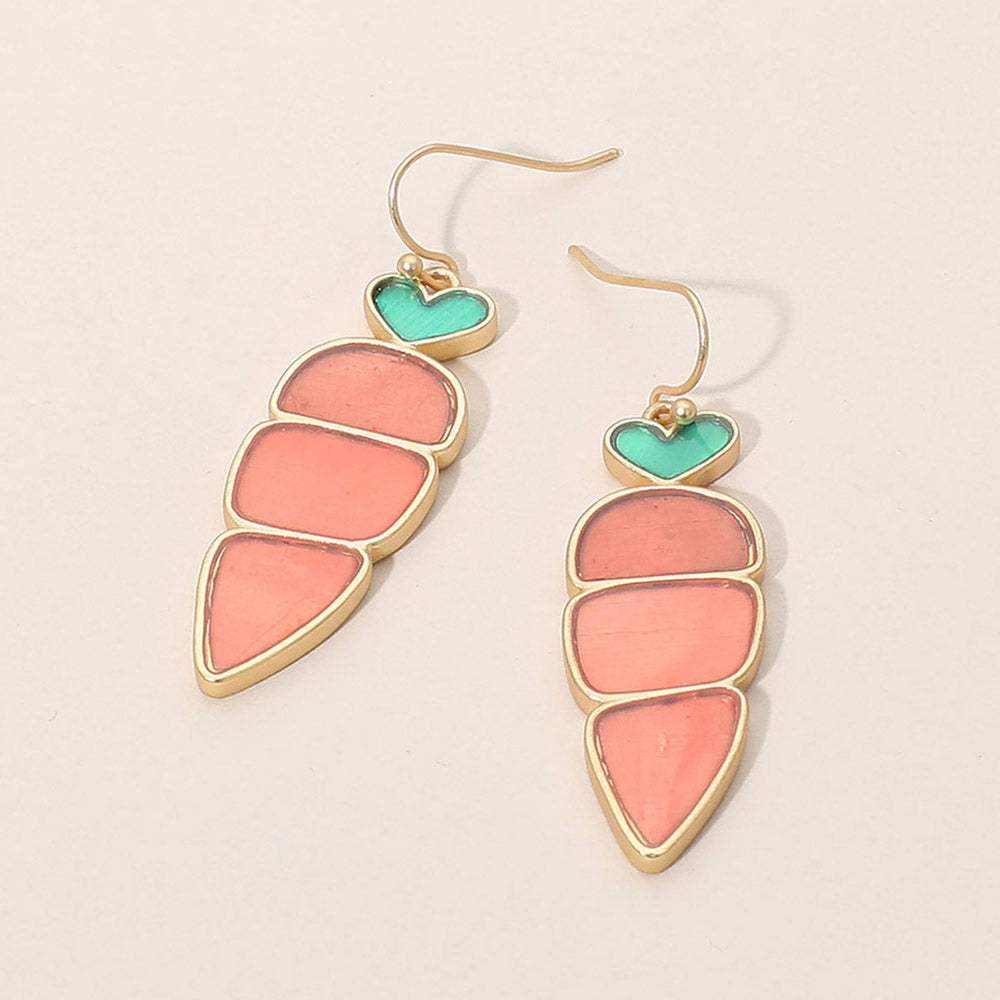Carrot Charm Dangle Earrings - Madeline Love - Flyclothing LLC