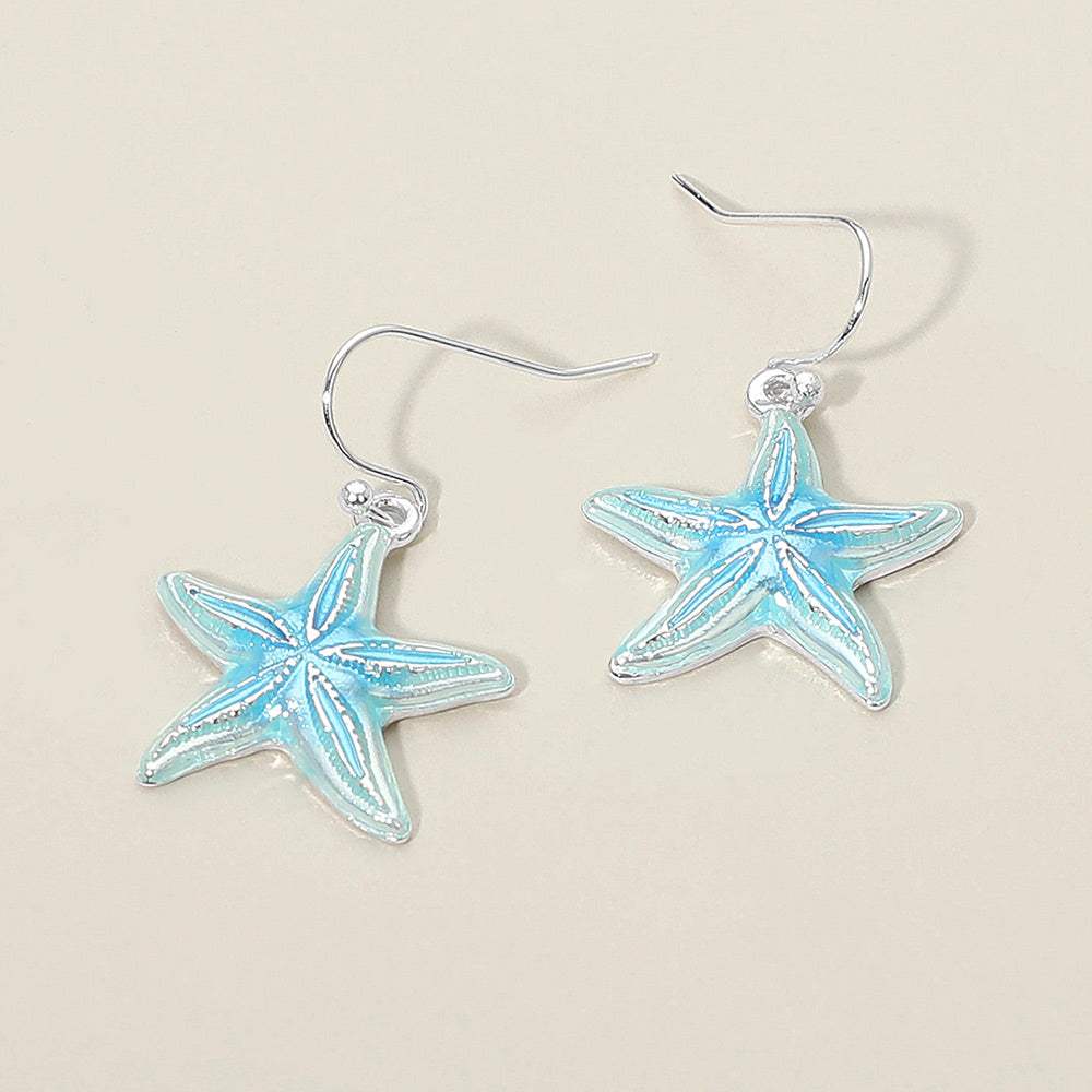 Starfish Charm Drop Dangle Earrings - Madeline Love - Flyclothing LLC