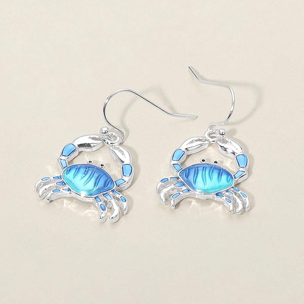 Crab Charm Drop Dangle Earrings - Madeline Love - Flyclothing LLC
